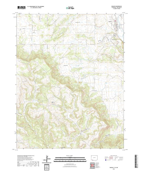 USGS Topographic Map – Ignacio
