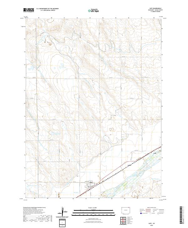 USGS Topographic Map – Iliff