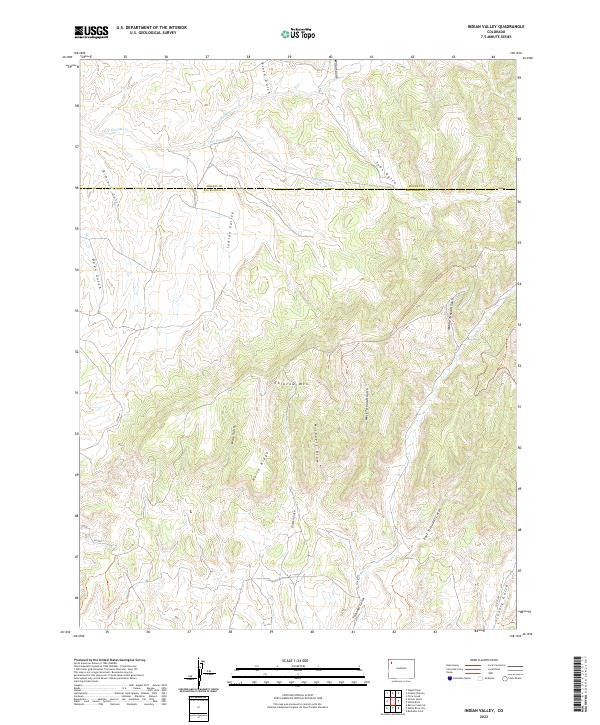 USGS Topographic Map – Indian Valley