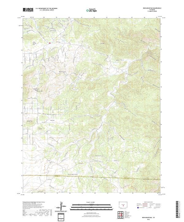 USGS Topographic Map – Iron Mountain