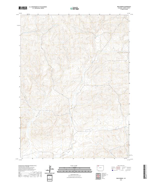 USGS Topographic Map – Iron Springs
