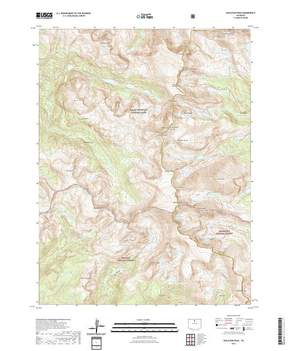USGS Topographic Map – Isolation Peak