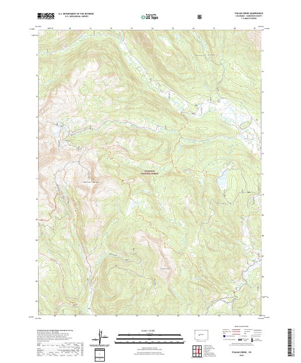 USGS Topographic Map – Italian Creek