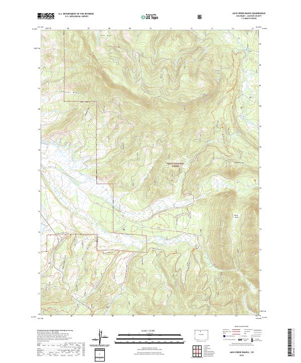 USGS Topographic Map – Jack Creek Ranch