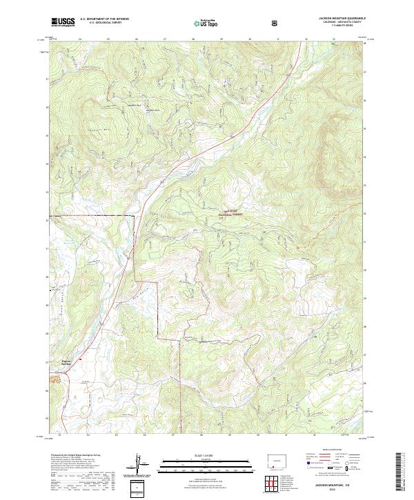 USGS Topographic Map – Jackson Mountain