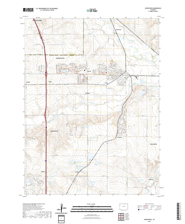USGS Topographic Map – Johnstown