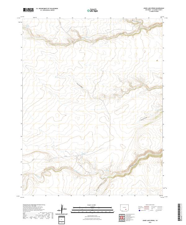 USGS Topographic Map – Jones Lake Spring