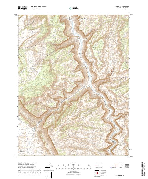 USGS Topographic Map – Juanita Arch