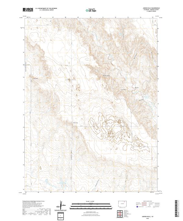 USGS Topographic Map – Judson Hills
