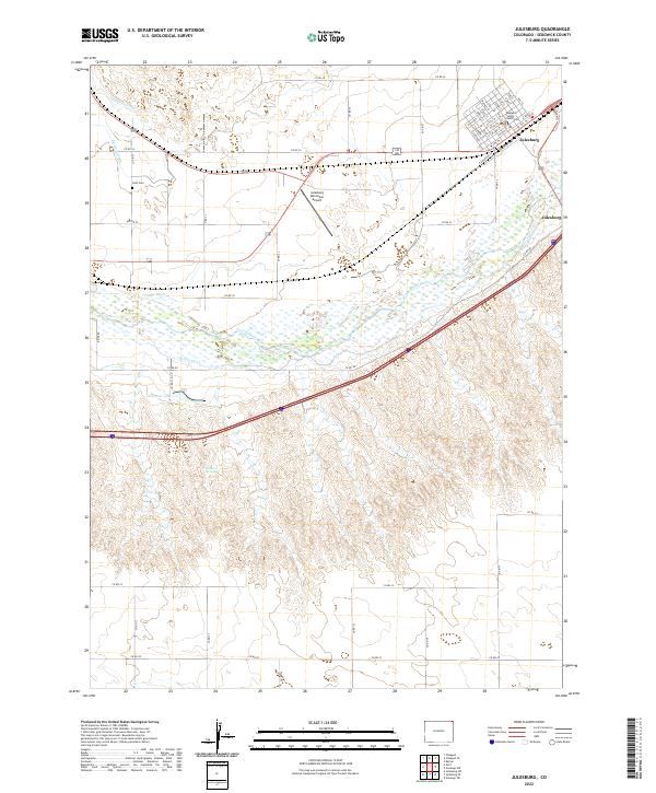 USGS Topographic Map – Julesburg