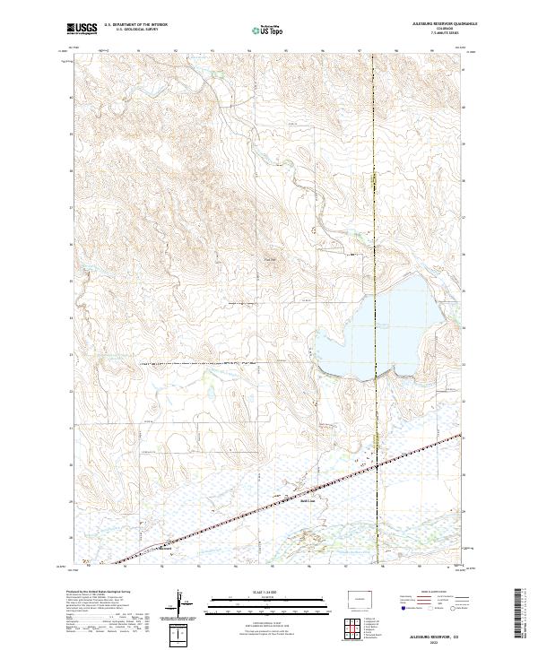 USGS Topographic Map – Julesburg Reservoir