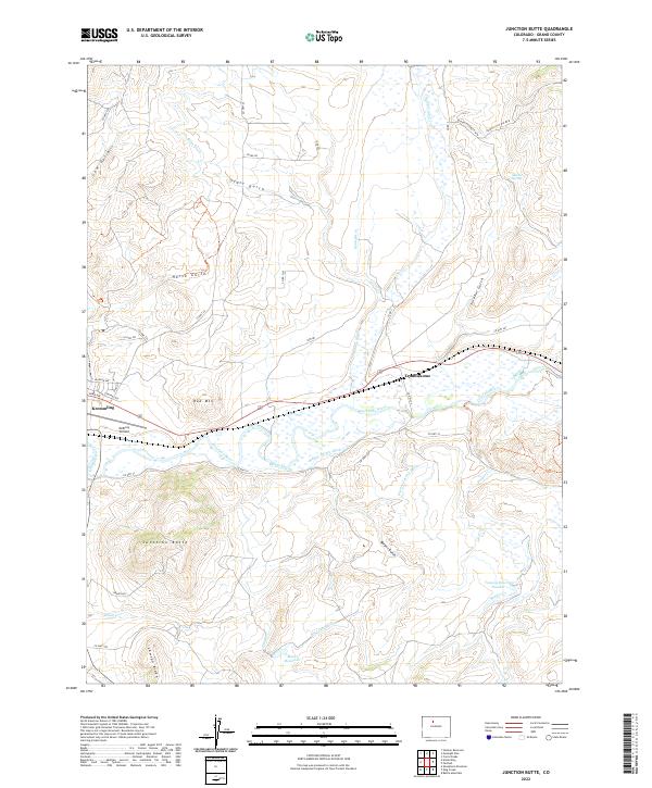 USGS Topographic Map – Junction Butte