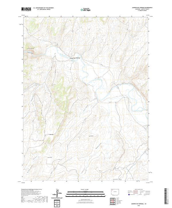 USGS Topographic Map – Juniper Hot Springs
