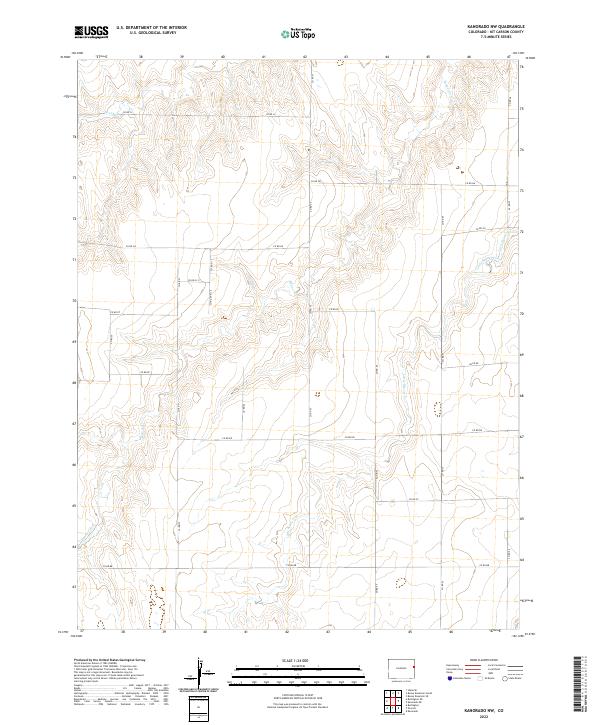 2022 Map of Kanorado NW, 2022 Print