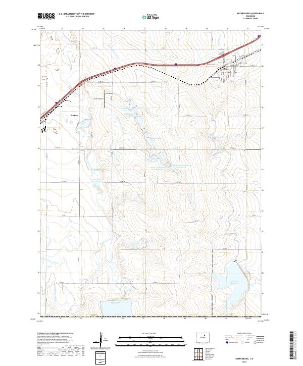 USGS Topographic Map – Keenesburg