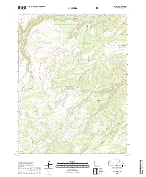 USGS Topographic Map – Keith Creek