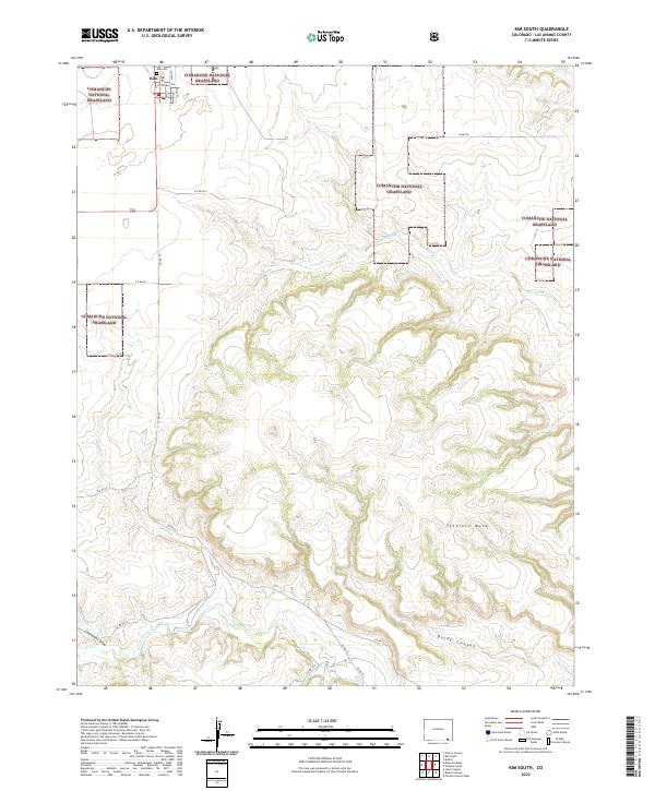 USGS Topographic Map – Kim South