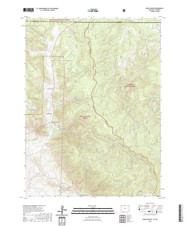 USGS Topographic Map – Kings Canyon