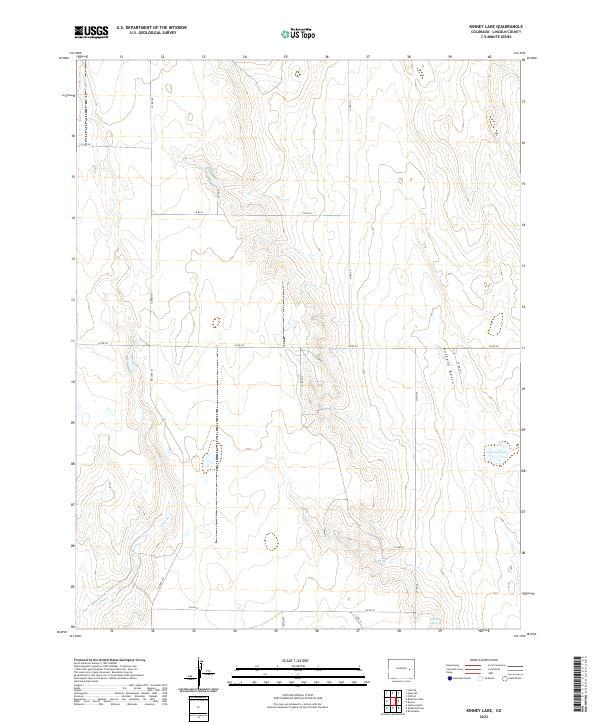 USGS Topographic Map – Kinney Lake