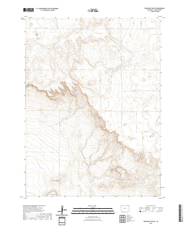 USGS Topographic Map – Kirchnavy Butte
