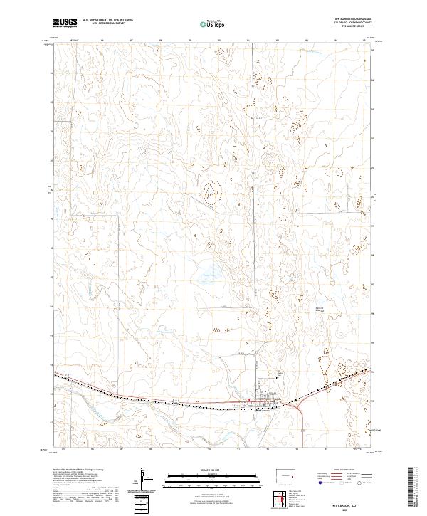 USGS Topographic Map – Kit Carson