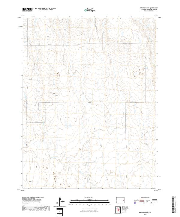 USGS Topographic Map – Kit Carson NW