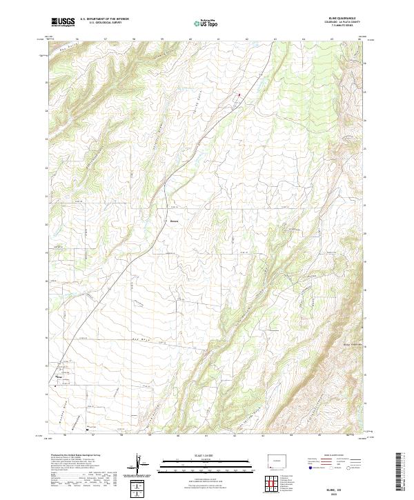 USGS Topographic Map – Kline