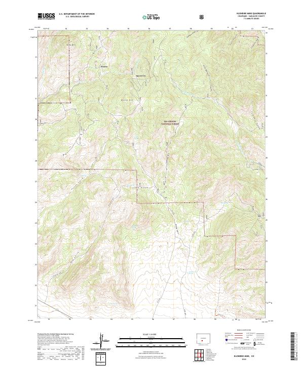 USGS Topographic Map – Klondike Mine