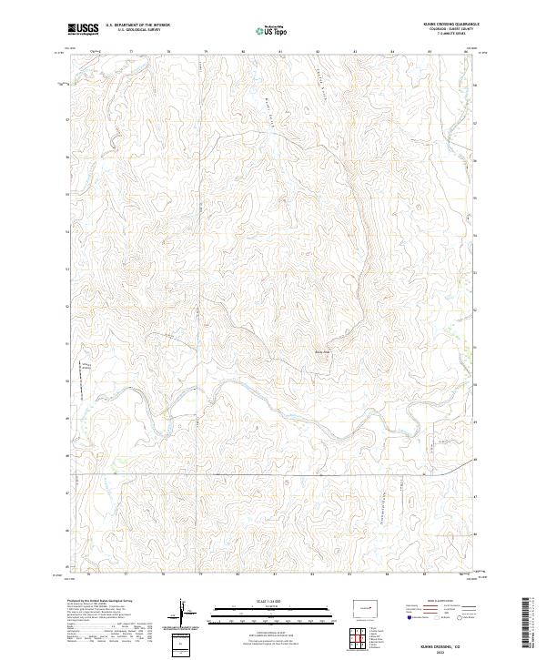 USGS Topographic Map – Kuhns Crossing
