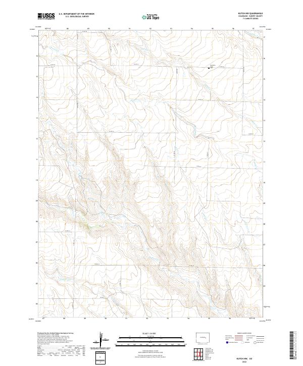USGS Topographic Map – Kutch NW