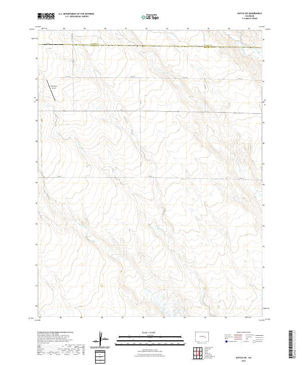 2022 Map of Kutch SW, 2022 Print