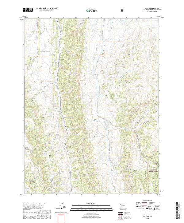 USGS Topographic Map – LO 7 Hill