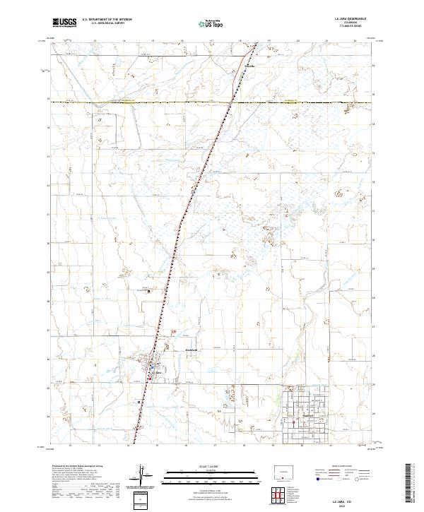 USGS Topographic Map – La Jara