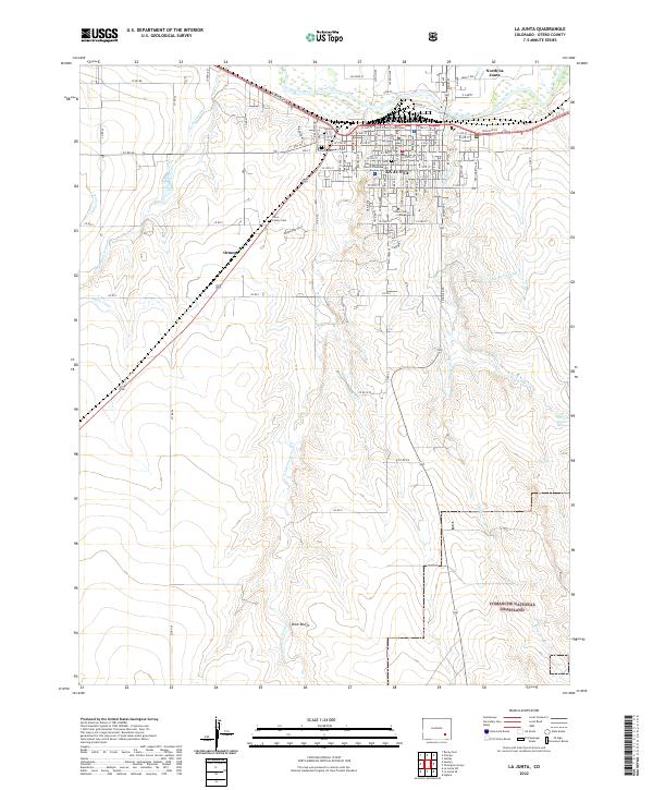USGS Topographic Map – La Junta