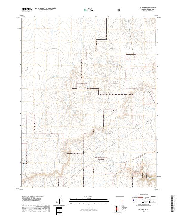2022 Map of La Junta SE, 2022 Print