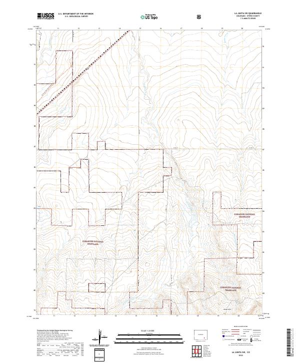USGS Topographic Map – La Junta SW