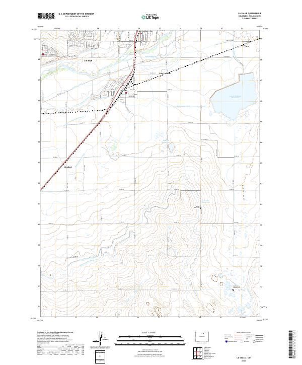 USGS Topographic Map – La Salle