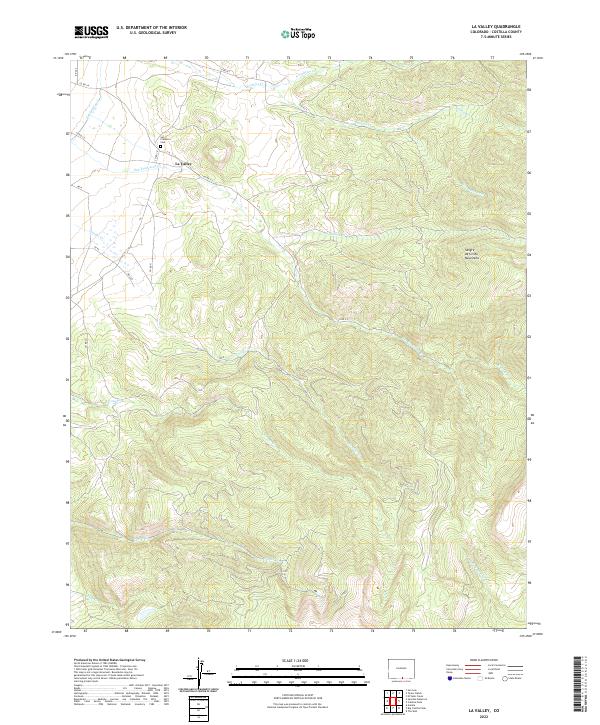 USGS Topographic Map – La Valley