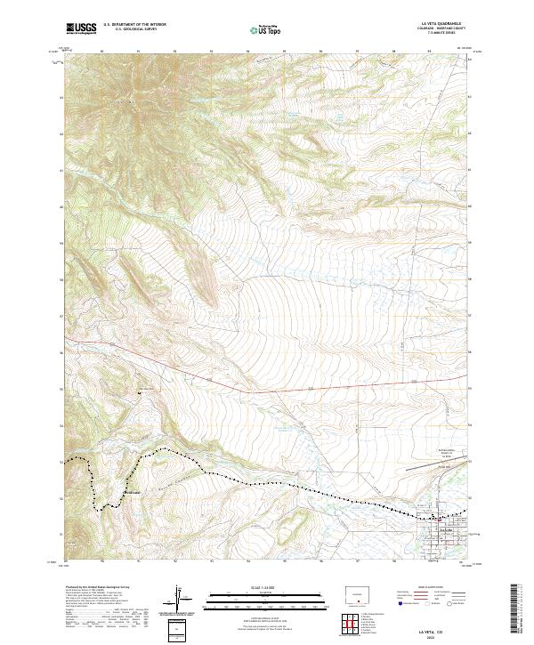 USGS Topographic Map – La Veta