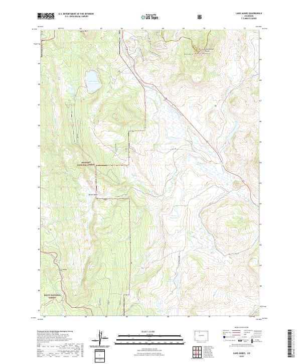 USGS Topographic Map – Lake Agnes
