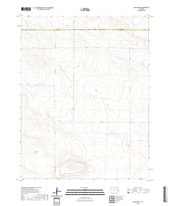 USGS Topographic Map – Lake Albert