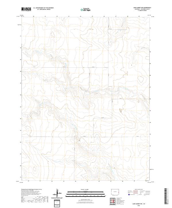 2022 Map of Lake Albert NW, 2022 Print