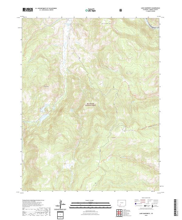 USGS Topographic Map – Lake Humphreys