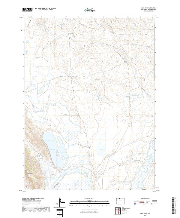 USGS Topographic Map – Lake John