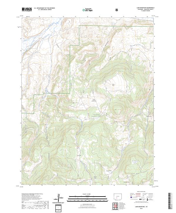 USGS Topographic Map – Lake Mountain