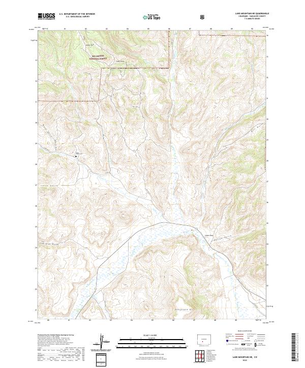 USGS Topographic Map – Lake Mountain NE
