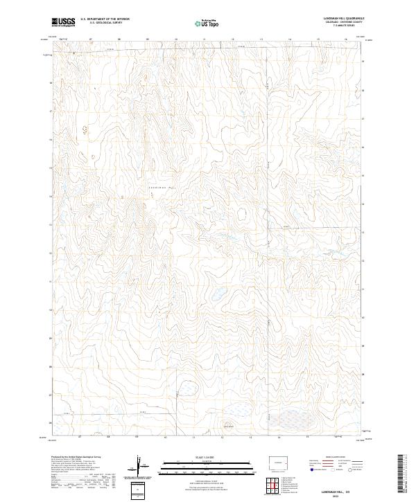 USGS Topographic Map – Landsman Hill