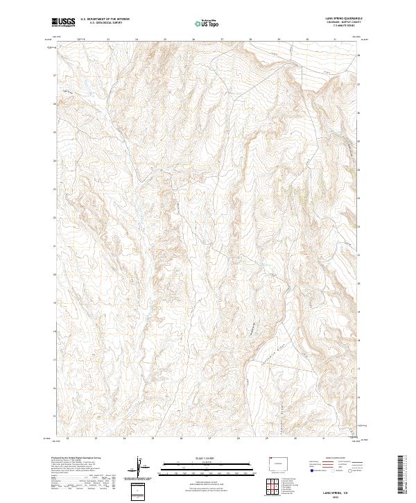 USGS Topographic Map – Lang Spring