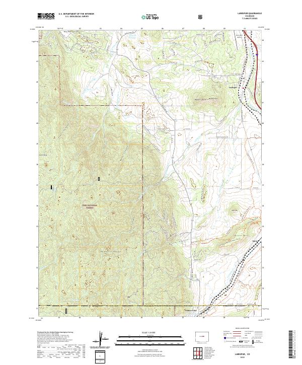 USGS Topographic Map – Larkspur