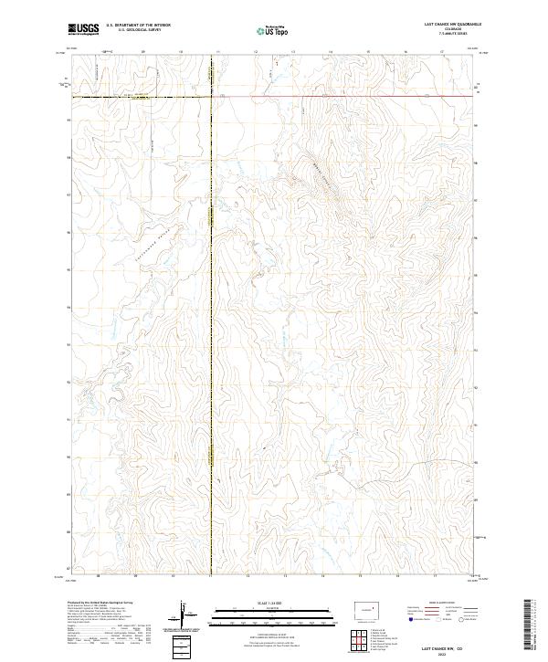 USGS Topographic Map – Last Chance NW